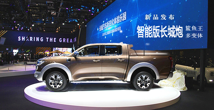 鯊魚(yú)王多變體汽車(chē)智能皮卡后箱蓋